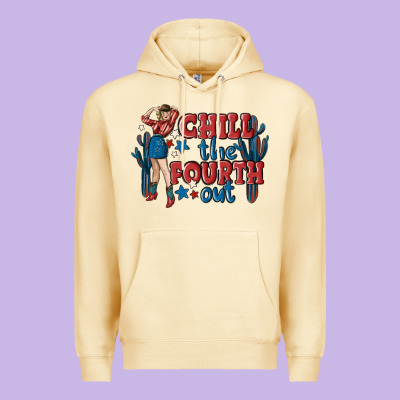 Chill The Fourth Out Malia Premium Hoodie Designed By Maliassmallbusiness