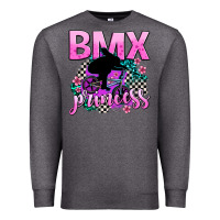 Charcoal Heather bmx princess Premium Sweatshirt - AdoDesignShop