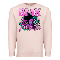 Pale Pink bmx princess Premium Sweatshirt - AdoDesignShop