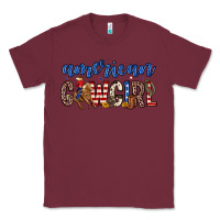 Burgundy american cowgirl Classic Tee - Zillion Design Studio