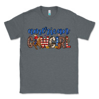 Charcoal Heather american cowgirl Classic Tee - Zillion Design Studio