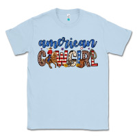 Dusty Blue american cowgirl Classic Tee - Zillion Design Studio