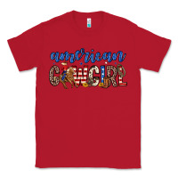 Red american cowgirl Classic Tee - Zillion Design Studio