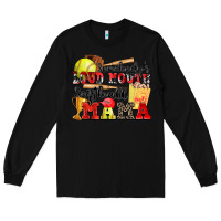 Black somebody's loud mouth softball mama Long Sleeve Tee - Zillion Design Studio