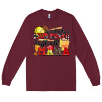 Burgundy somebody's loud mouth softball mama Long Sleeve Tee - Zillion Design Studio
