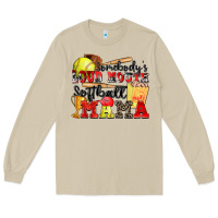 Mushroom somebody's loud mouth softball mama Long Sleeve Tee - Zillion Design Studio