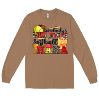Toasted Coconut somebody's loud mouth softball mama Long Sleeve Tee - Zillion Design Studio