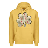 Antique Gold baseball distressed shamrock Premium Hoodie - MaliasSmallBusiness
