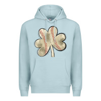 Blue Mist baseball distressed shamrock Premium Hoodie - MaliasSmallBusiness