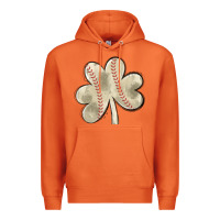 Carrot baseball distressed shamrock Premium Hoodie - MaliasSmallBusiness