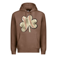 Chestnut baseball distressed shamrock Premium Hoodie - MaliasSmallBusiness