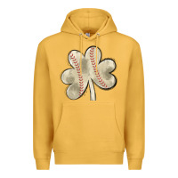 Mustard baseball distressed shamrock Premium Hoodie - MaliasSmallBusiness