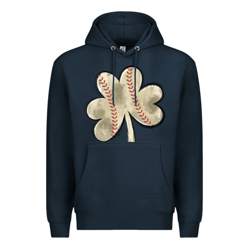 Baseball Distressed Shamrock Premium Hoodie by MaliasSmallBusiness | Teevron