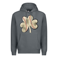 Rock baseball distressed shamrock Premium Hoodie - MaliasSmallBusiness