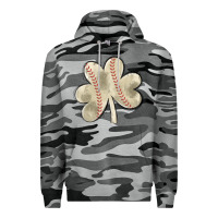 Slate Camo baseball distressed shamrock Premium Hoodie - MaliasSmallBusiness