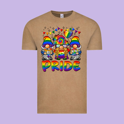 Pride Gnome Vintage Tee Designed By Barkaloodesign