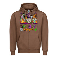 Chestnut Spooky Season Gnomes Zipper Hoodie - texasbilliewilder
