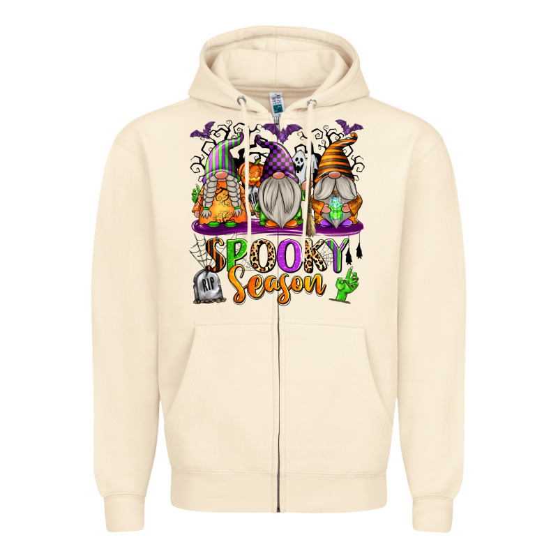Spooky Season Gnomes Zipper Hoodie by texasbilliewilder | Teevron
