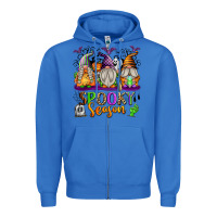 True Royal Spooky Season Gnomes Zipper Hoodie - texasbilliewilder