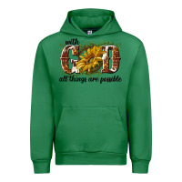 Emerald with god all things are possible Urban Hoodie - NancyCooperArtShop