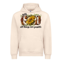 Sandshell with god all things are possible Urban Hoodie - NancyCooperArtShop