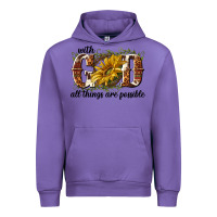Tulip with god all things are possible Urban Hoodie - NancyCooperArtShop