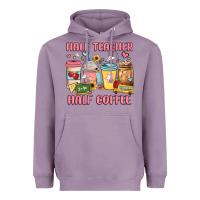 Lavender half teacher half coffee Heavyweight Hoodie - JahusDesignShop
