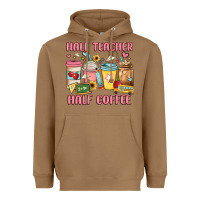 Toasted Coconut half teacher half coffee Heavyweight Hoodie - JahusDesignShop