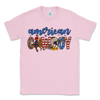 Bubblegum Pink American cowboy Classic Tee - Zillion Design Studio