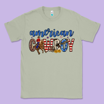 American Cowboy Classic Tee Designed By Zillion Design Studio