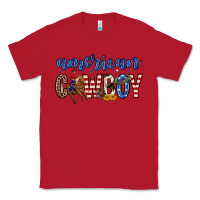 Red American cowboy Classic Tee - Zillion Design Studio