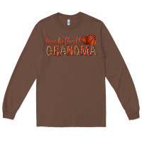 Chestnut basketball grandma with leopard Long Sleeve Tee - texasbilliewilder