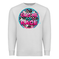 Dove Grey take me to the race Premium Sweatshirt - AdoDesignShop