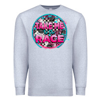 Heather Grey take me to the race Premium Sweatshirt - AdoDesignShop