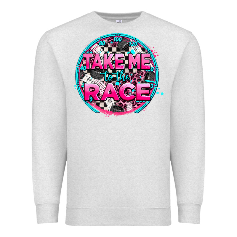 Take Me To The Race Premium Sweatshirt by AdoDesignShop | Teevron