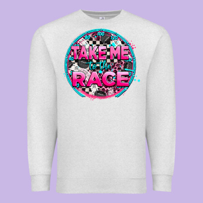 Take Me To The Race Premium Sweatshirt Designed By Adodesignshop