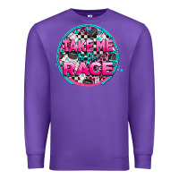 Purple take me to the race Premium Sweatshirt - AdoDesignShop