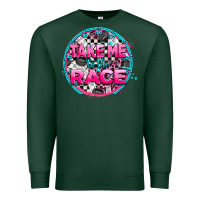 Sports Green take me to the race Premium Sweatshirt - AdoDesignShop