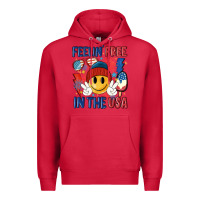Cardinal feelin free in the usa Premium Hoodie - MaliasSmallBusiness
