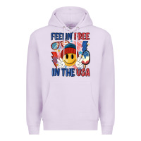 Lilac feelin free in the usa Premium Hoodie - MaliasSmallBusiness