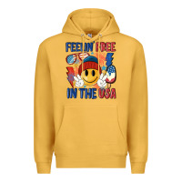 Mustard feelin free in the usa Premium Hoodie - MaliasSmallBusiness