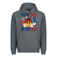Rock feelin free in the usa Premium Hoodie - MaliasSmallBusiness