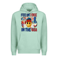 Seafoam feelin free in the usa Premium Hoodie - MaliasSmallBusiness