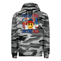Slate Camo feelin free in the usa Premium Hoodie - MaliasSmallBusiness