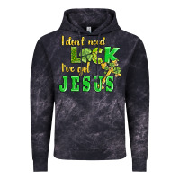 Cloud Black i dont need luck i have got jesus Vintage Hoodie - AdoDesignShop