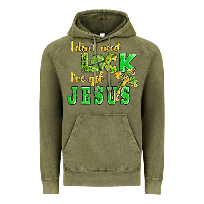 I Dont Need Luck I Have Got Jesus Vintage Hoodie by AdoDesignShop | Teevron