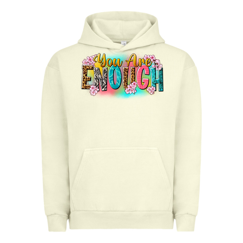 You Are Enough Urban Hoodie by NancyCooperArtShop | Teevron