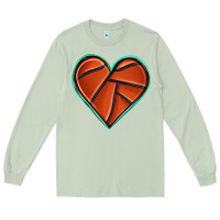 Matcha basketball heart Long Sleeve Tee - texasbilliewilder