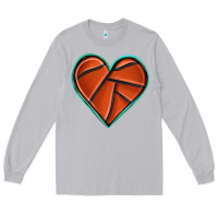 Moon Dust basketball heart Long Sleeve Tee - texasbilliewilder