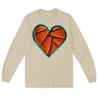 Mushroom basketball heart Long Sleeve Tee - texasbilliewilder